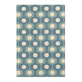 Halo Mid-Century Geometry Area Rug | Blue Sage Cream Nursery Rug