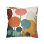 Watercolor Botanical Faux Suede Pillow Cover