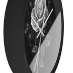 Gothic Rose Spiderweb Wall Clock | Victorian Dark Academia Decor