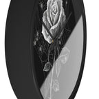 Gothic Rose Spiderweb Wall Clock | Victorian Dark Academia Decor