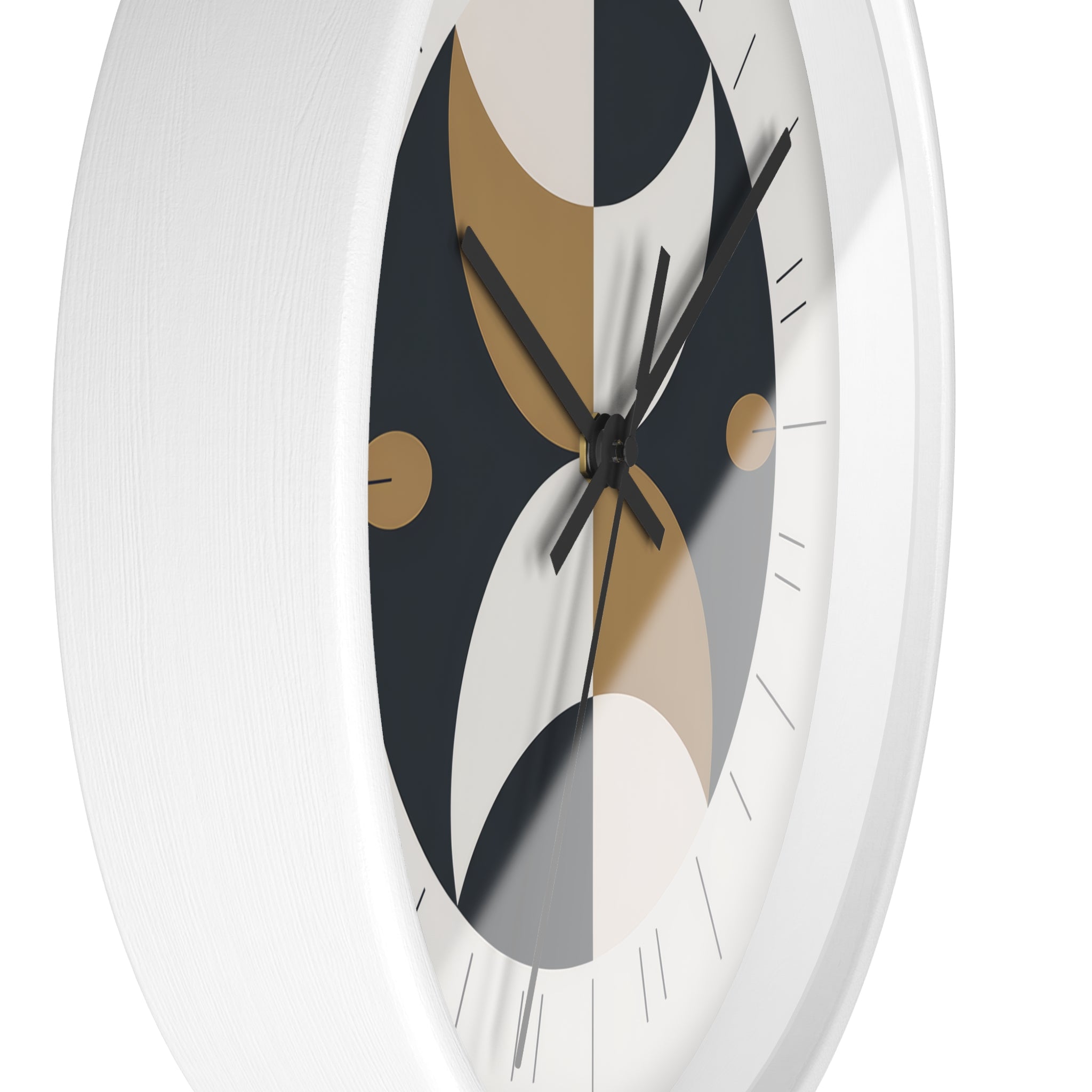 Mid-Century Moon Crescent Wall Clock | MCM Atomic Modern Minimal