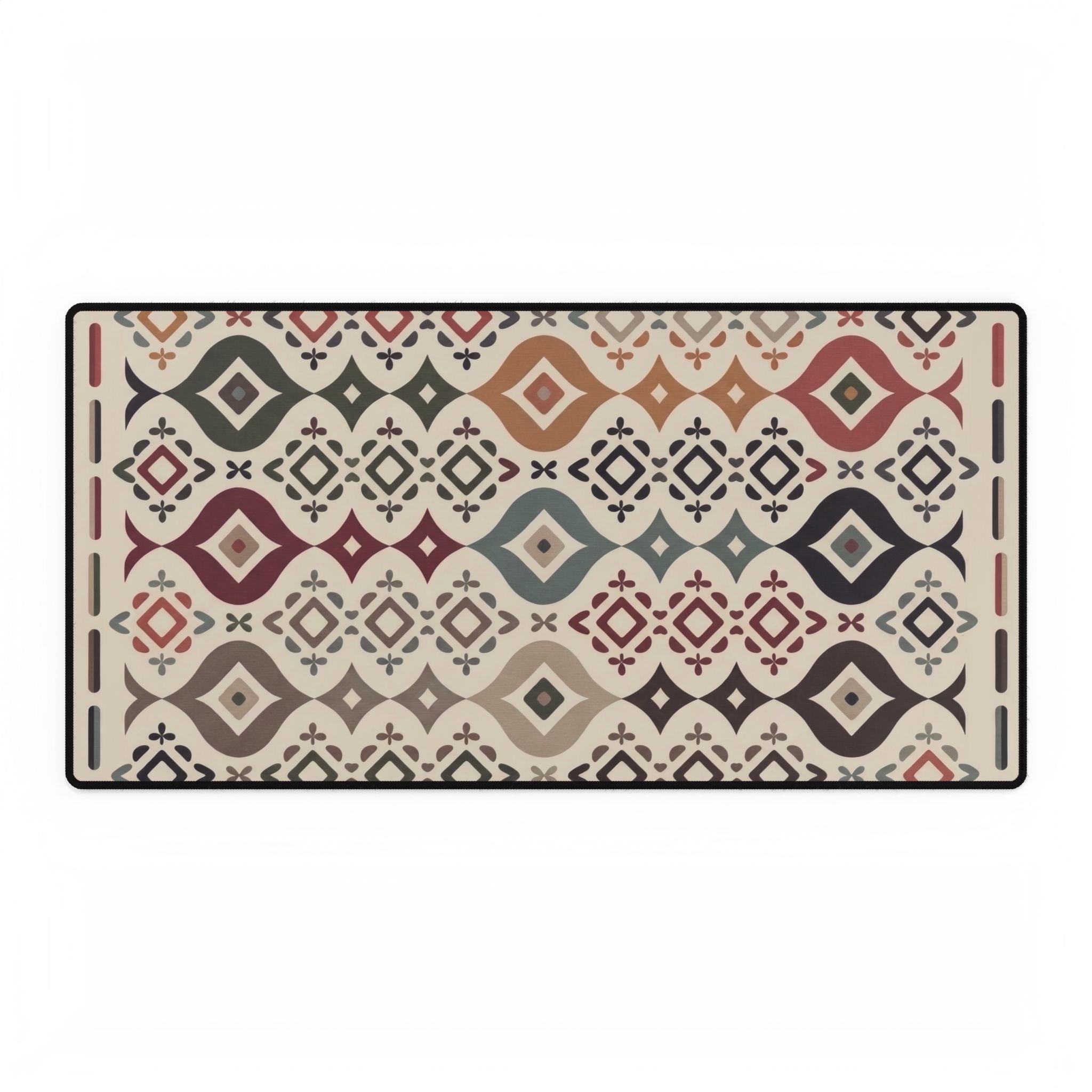 Boho Aztec Pattern Desk Mat | Cubical Decor | Southwestern Tribal Mouse Pad