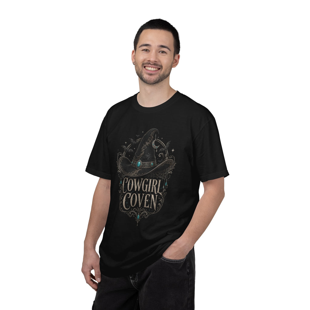 Cowgirl Coven Witchy Hat T-shirt | Cowgirl Witch Design
