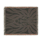 Abstract Lion Woven Blanket | Animal Print Throw