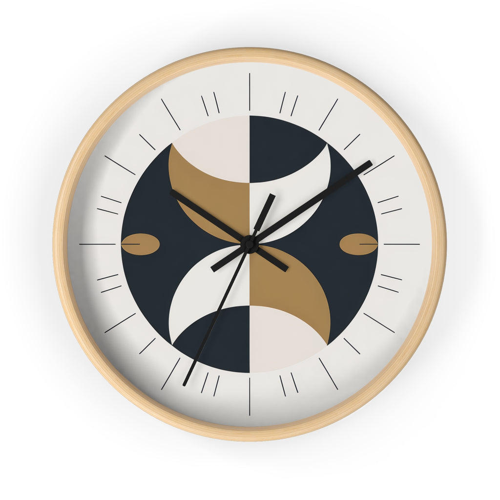 Mid-Century Moon Crescent Wall Clock | MCM Atomic Modern Minimal