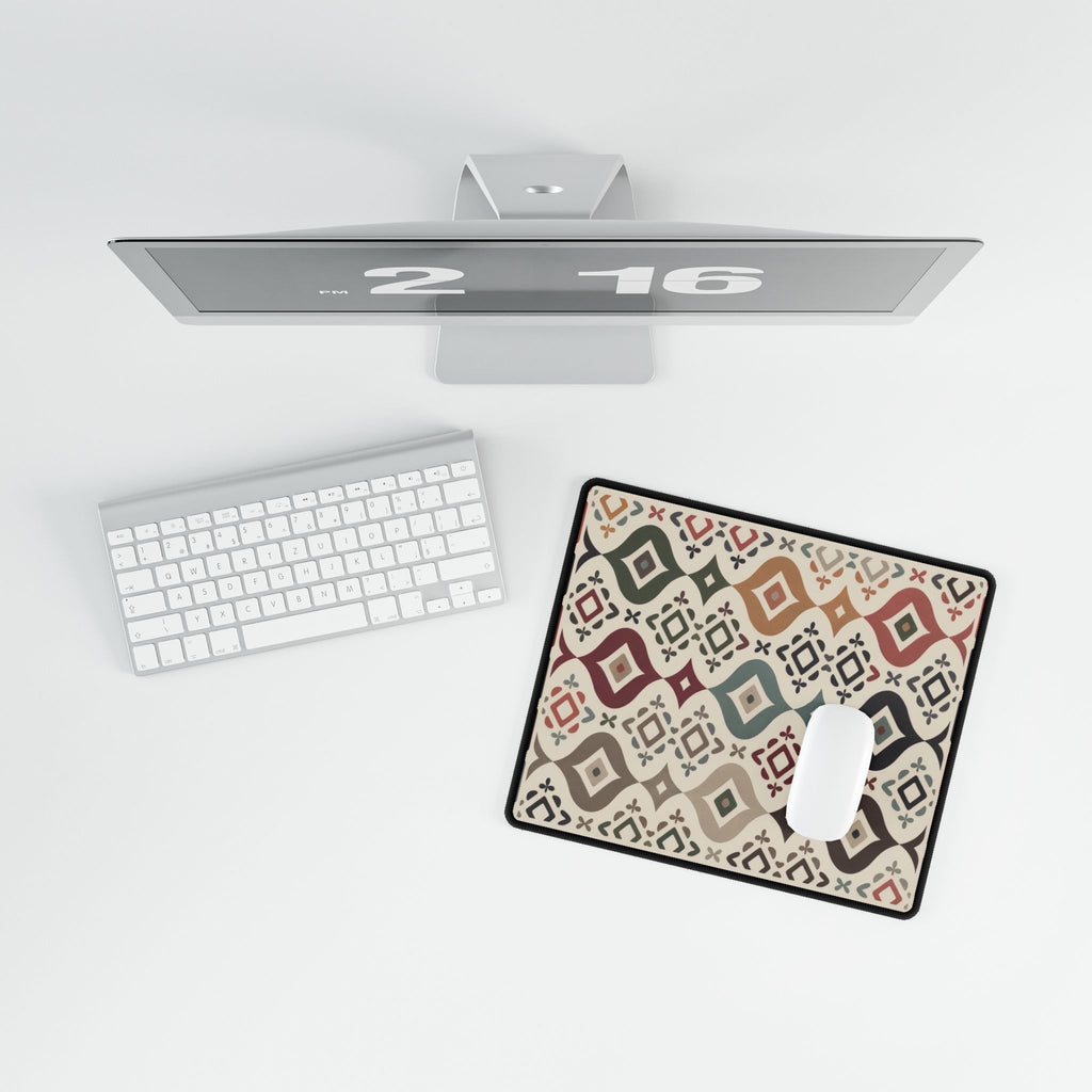 Boho Aztec Pattern Desk Mat | Cubical Decor | Southwestern Tribal Mouse Pad