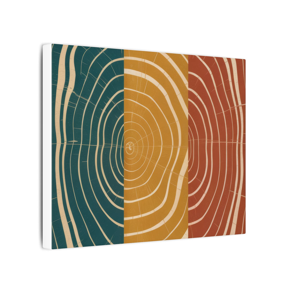 Abstract Wood Grain Trio Matte Canvas | Stretched Wall Art