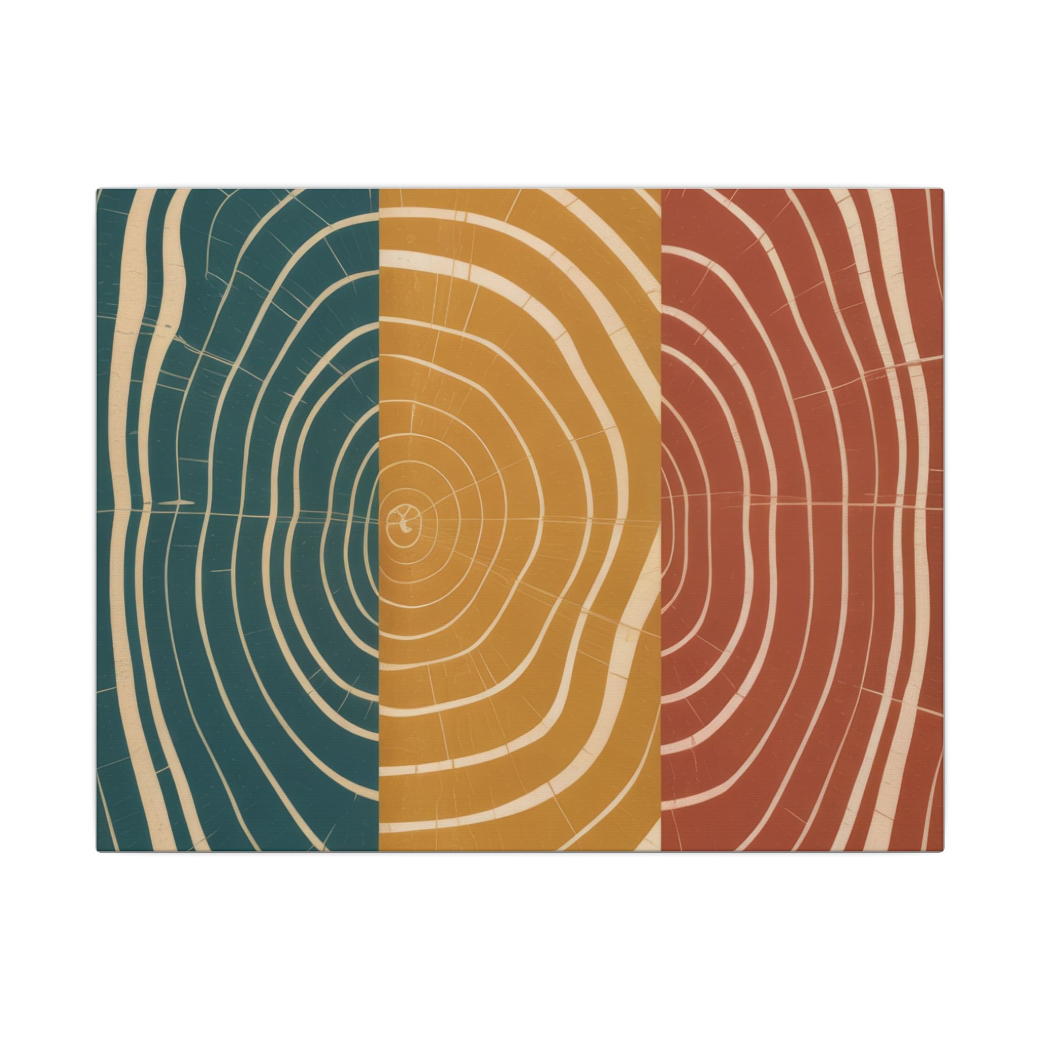 Abstract Wood Grain Trio Matte Canvas | Stretched Wall Art
