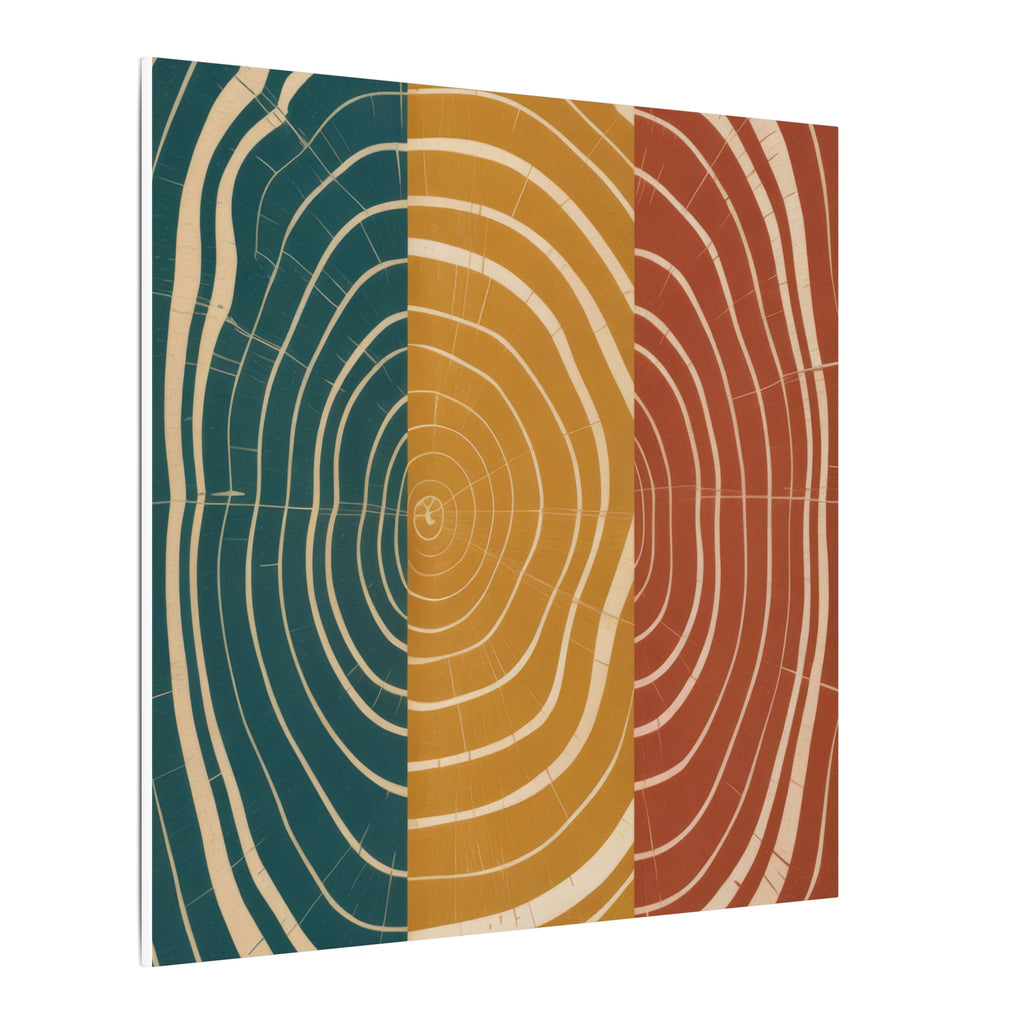 Abstract Wood Grain Trio Matte Canvas | Stretched Wall Art
