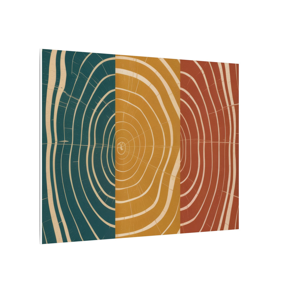 Abstract Wood Grain Trio Matte Canvas | Stretched Wall Art
