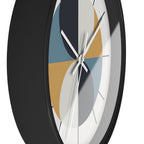 Mid Century Modern Clock | Atomic Retro Minimalist Geometric Hourglass Wall Clock