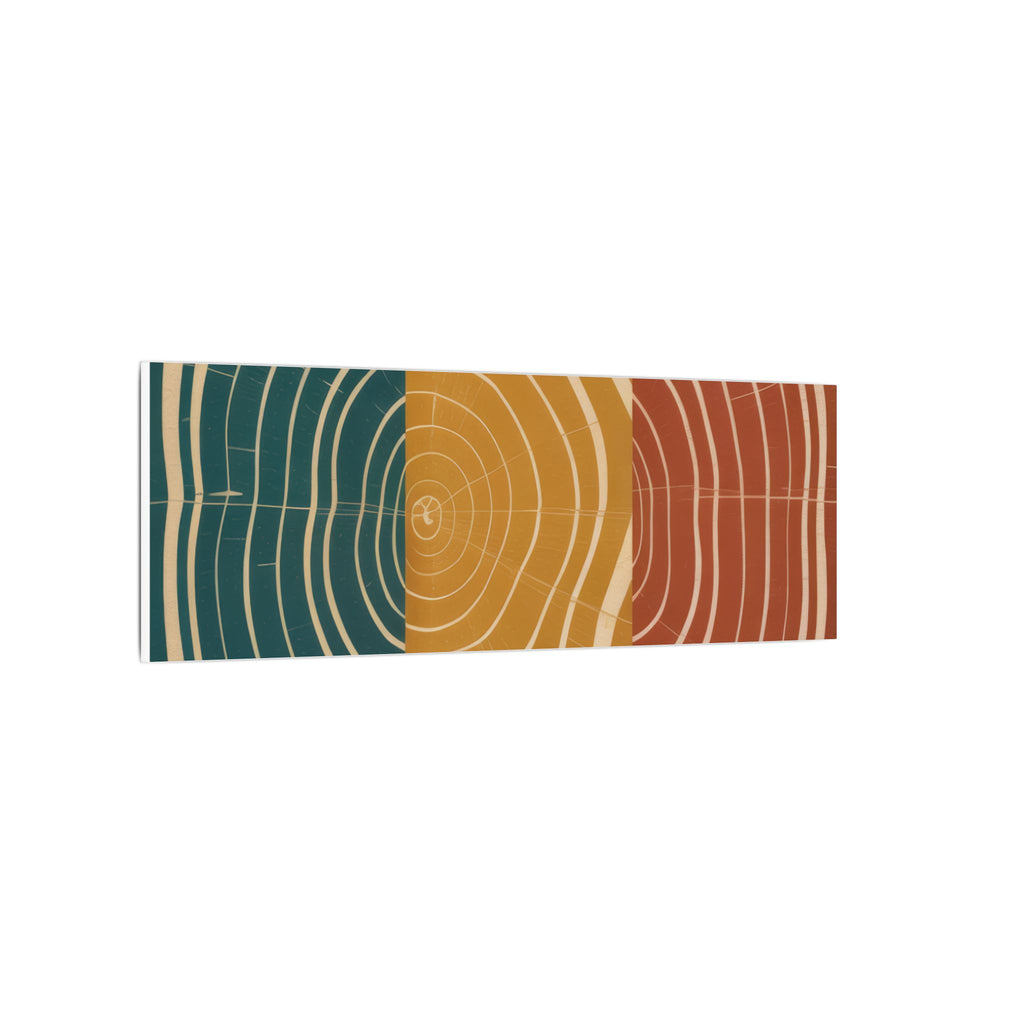 Abstract Wood Grain Trio Matte Canvas | Stretched Wall Art