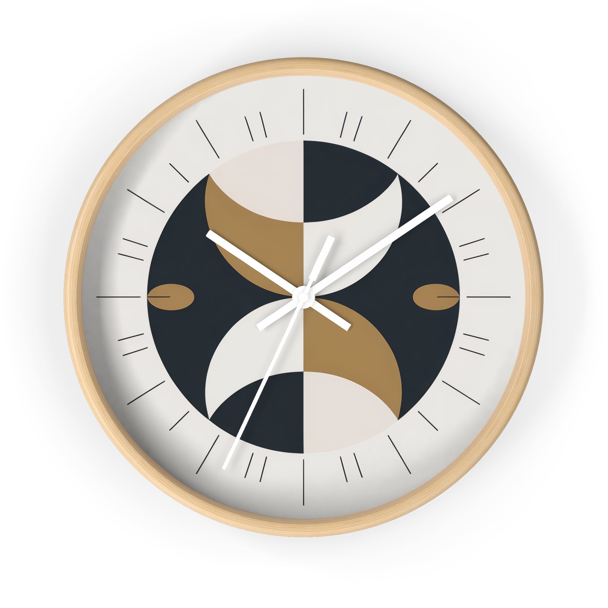 Mid-Century Moon Crescent Wall Clock | MCM Atomic Modern Minimal