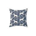 Scandinavian Folk Horses Throw Pillow | Square Pillow with insert