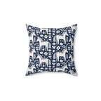 Scandinavian Folk Horses Throw Pillow | Square Pillow with insert