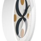 Mid Century Modern Clock | Atomic Retro Minimalist Hourglass Wall Clock