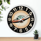 Retro UFO Wall Clock | Atomic Starburst Sci-Fi Decor