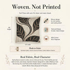Autumn leaves woven pillow product detail image