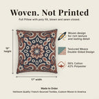 Boho Medallion Woven Pillow product detail image
