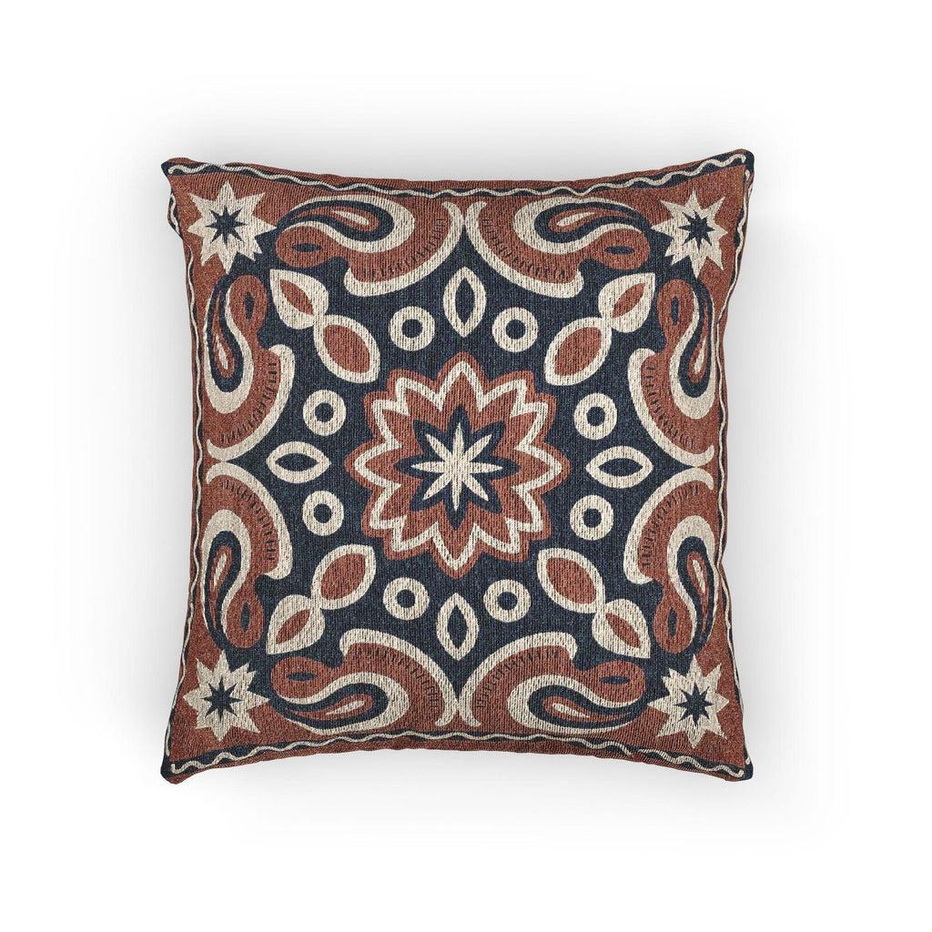 Boho Medallion Woven Pillow product detail image