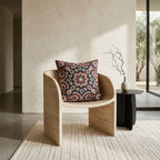 Boho Medallion Woven Pillow product detail image