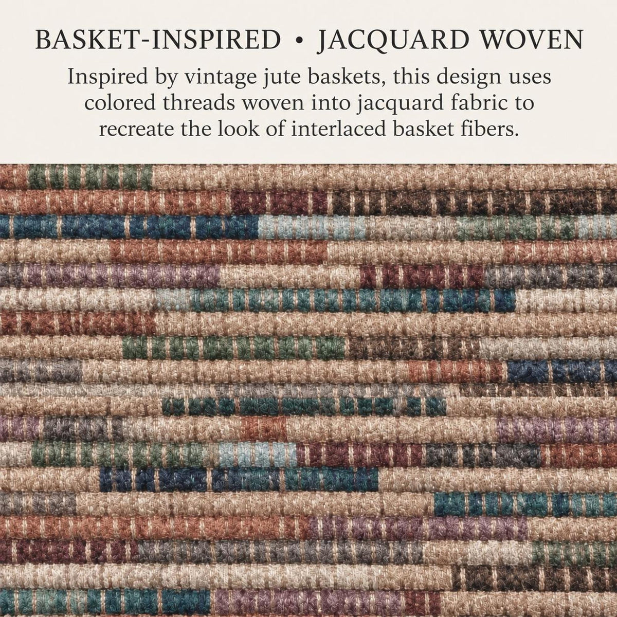 Boho Throw Pillow Woven Stripe Jewel Tone Teal Blue Rust Farmhouse Cushion Basket Weave Inspired Rustic Decor Living Room…