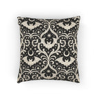 Gothic Bat Damask Woven Pillow product detail image