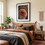 Rustic Tree Ring Poster | Natural Wood Cross Section