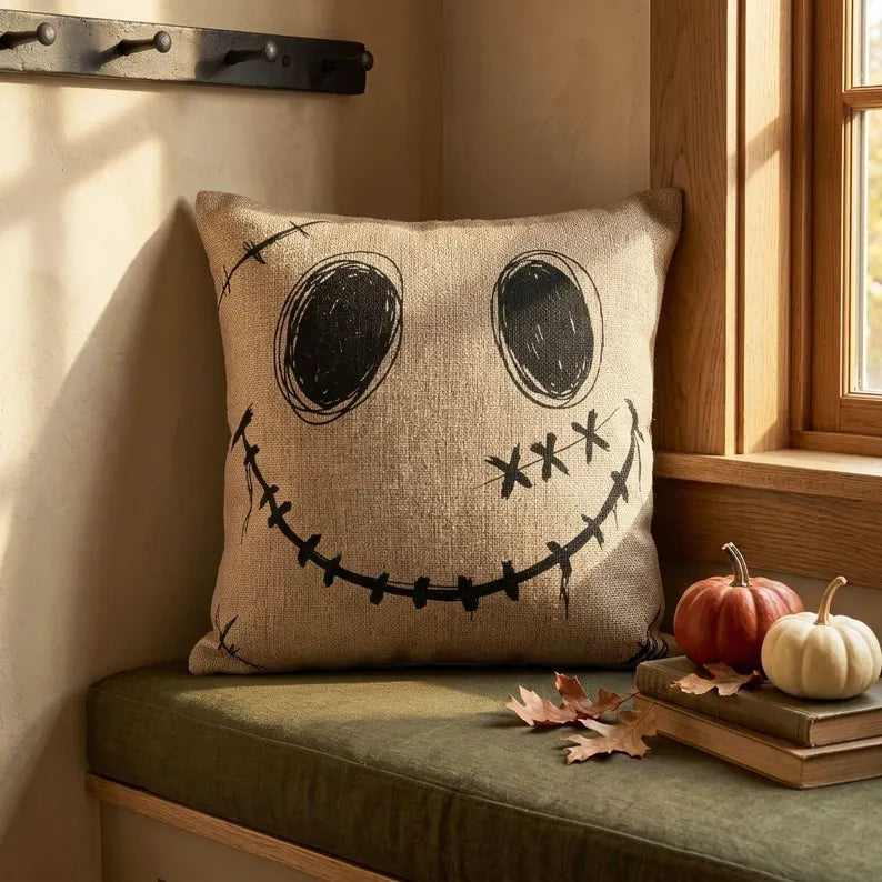 Patchwork Stare Woven Pillow