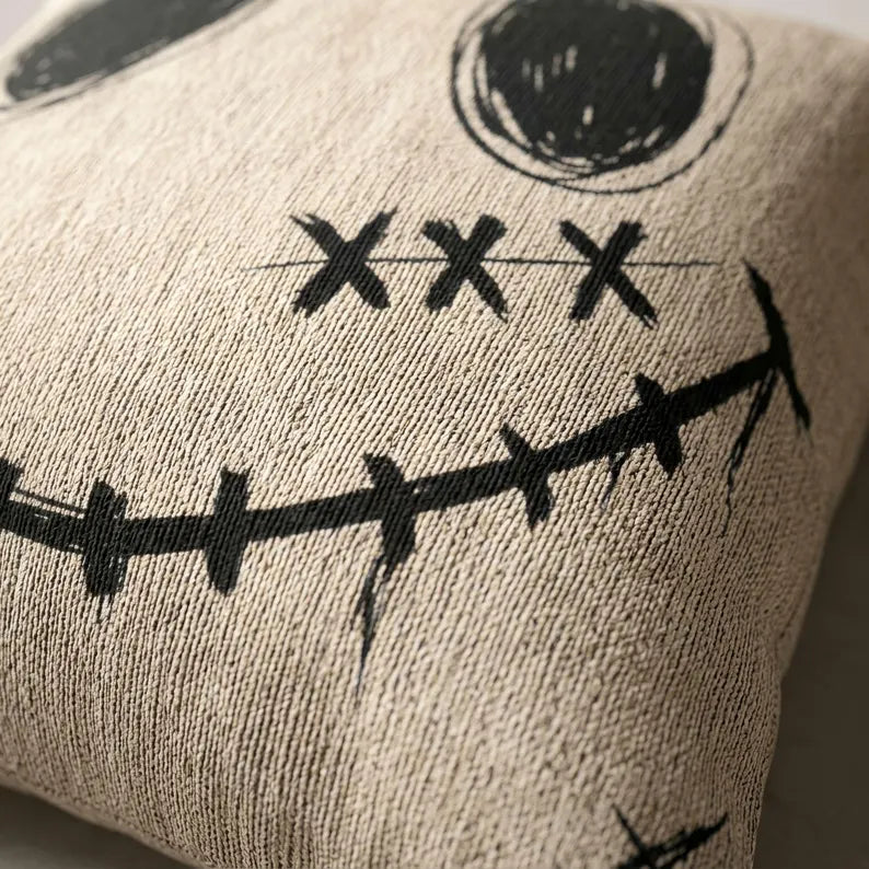 Patchwork Stare Woven Pillow