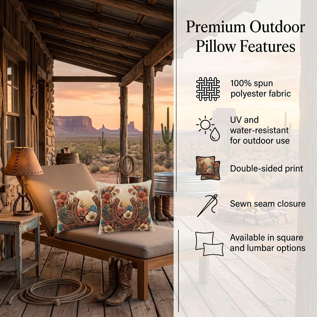 Outdoor pillow features including UV resistance, water resistance and double-sided print