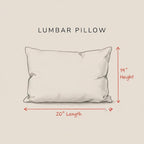 Blue White Folk Horse Lumbar Pillow | Scandinavian Decor