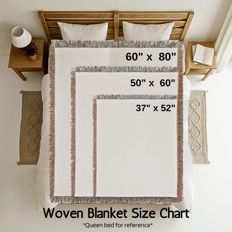 Scandinavian Dala Fish Pattern Woven Blanket | Folk Art