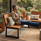 Southwestern Geometric Outdoor Pillow | Earth-Tone Patio Decor