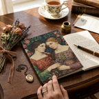 Personalized Sapphic Hardcover Journal | Pre-Raphaelite Lesbian Art