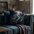 Jellyfish Woven Pillow | Ocean Sea Creature Nautical Home Decor
