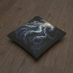 Jellyfish Woven Pillow | Ocean Sea Creature Nautical Home Decor