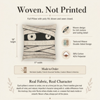 Woven not printed information card for the mummy eyes pillow