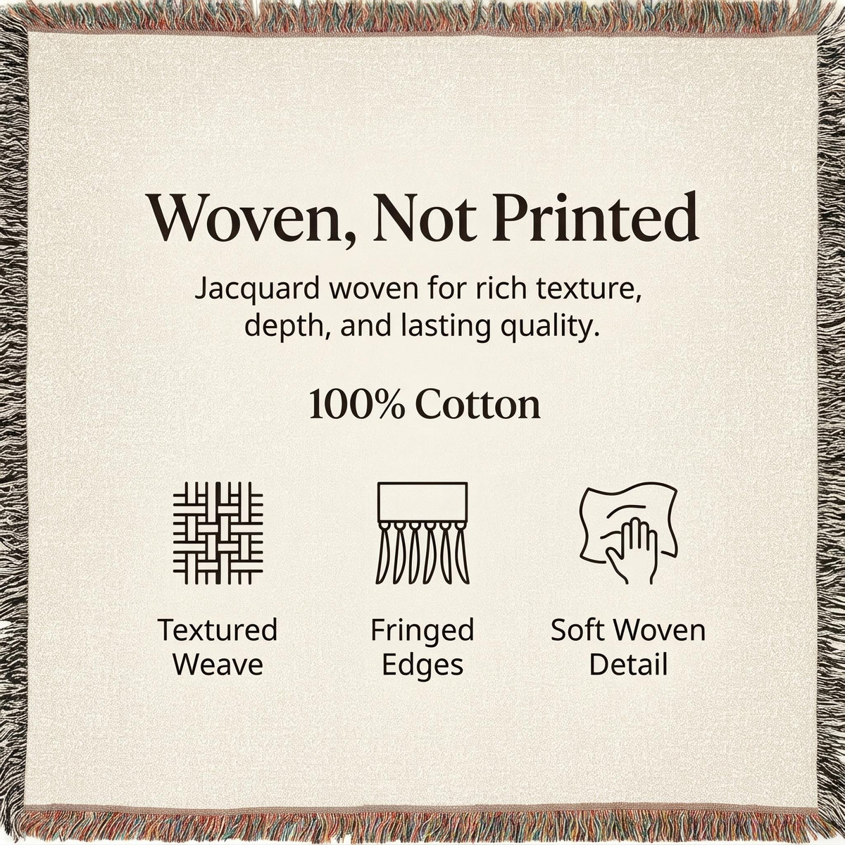 Cotton Woven Blanket Sage Green Throw Cozy Living Room Farmhouse Style Floral Pattern Cream Botanical Bedding Modern…