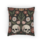 Floral Skull Woven Pillow product detail image