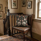 Floral Skull Woven Pillow product detail image