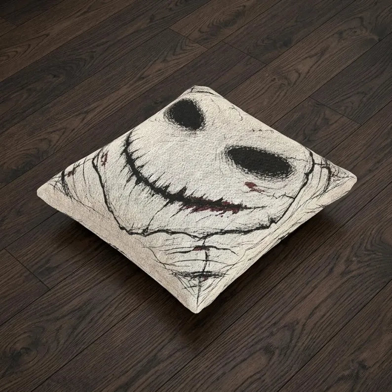 Wicked Grin Woven Pillow
