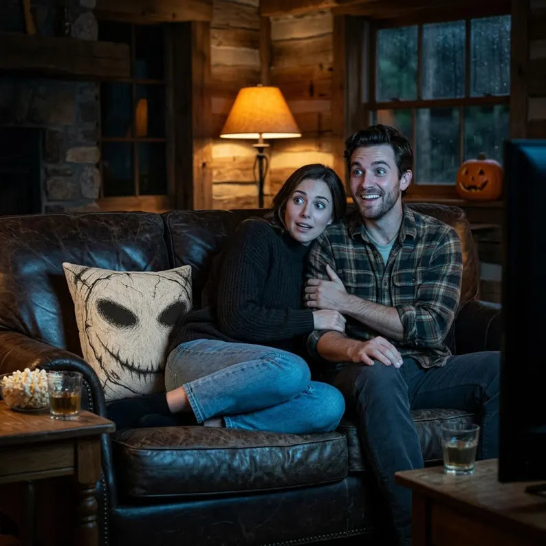 Wicked Grin Woven Pillow